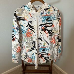 Toning Graphic Long Sleeve Hoodie